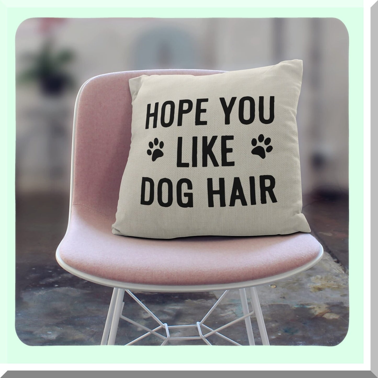 Pawsitively Hilarious Dog Throw Pillow Cover - Funny Dog Owner Gifts - 18x18 Pillow Cover - Women's Dog Owner Gifts - Home Decor for Dog Lovers