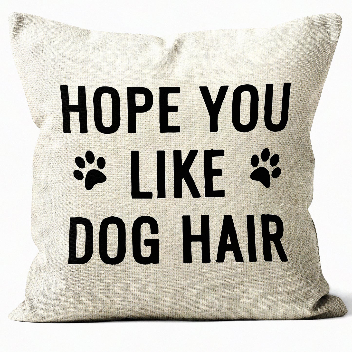 Pawsitively Hilarious Dog Throw Pillow Cover - Funny Dog Owner Gifts - 18x18 Pillow Cover - Women's Dog Owner Gifts - Home Decor for Dog Lovers