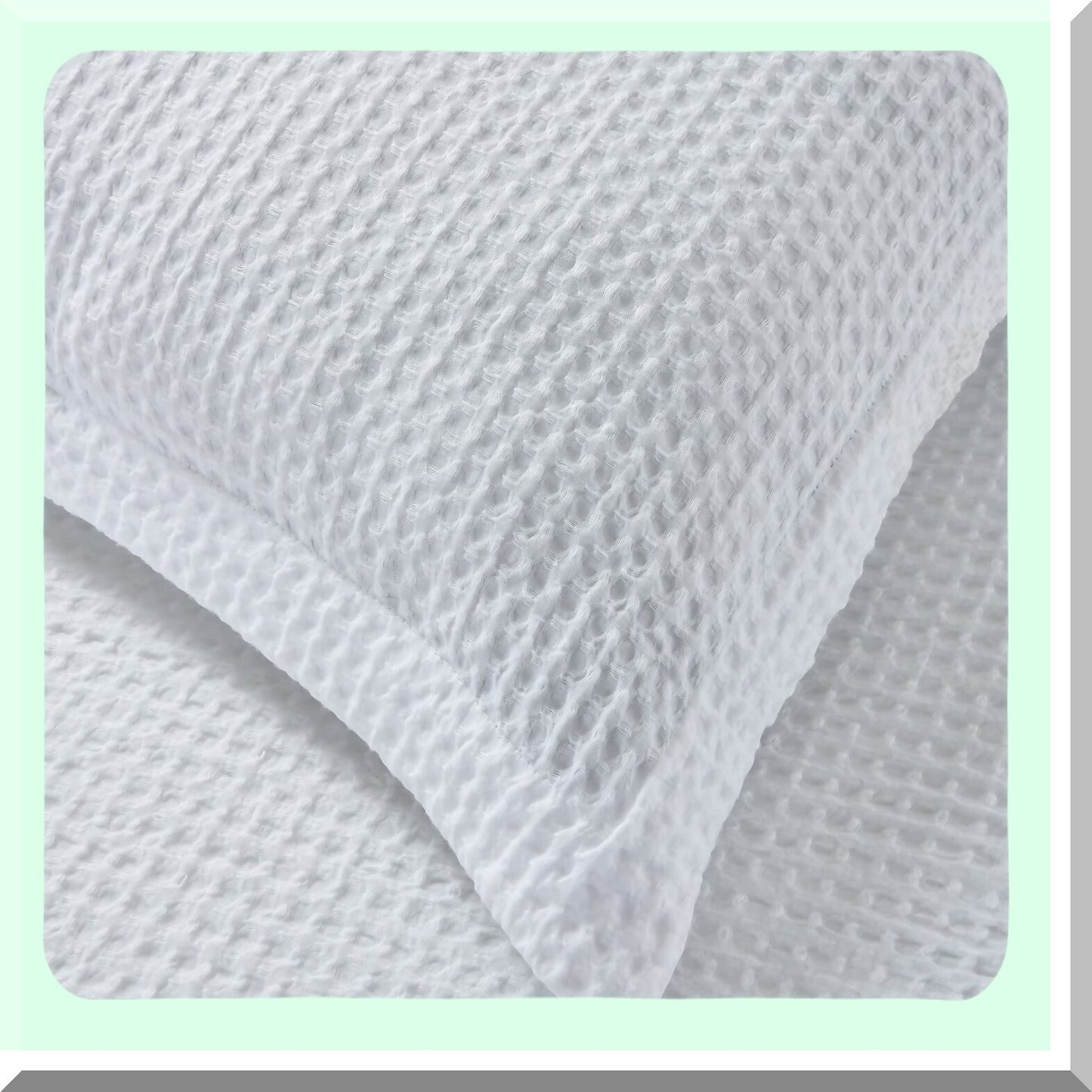 CozyDreams 3-Piece Waffle Weave Comforter Set - Soft All Season Bedding for Full Size Bed - White - Luxurious and Comfortable - Bedroom Essentials