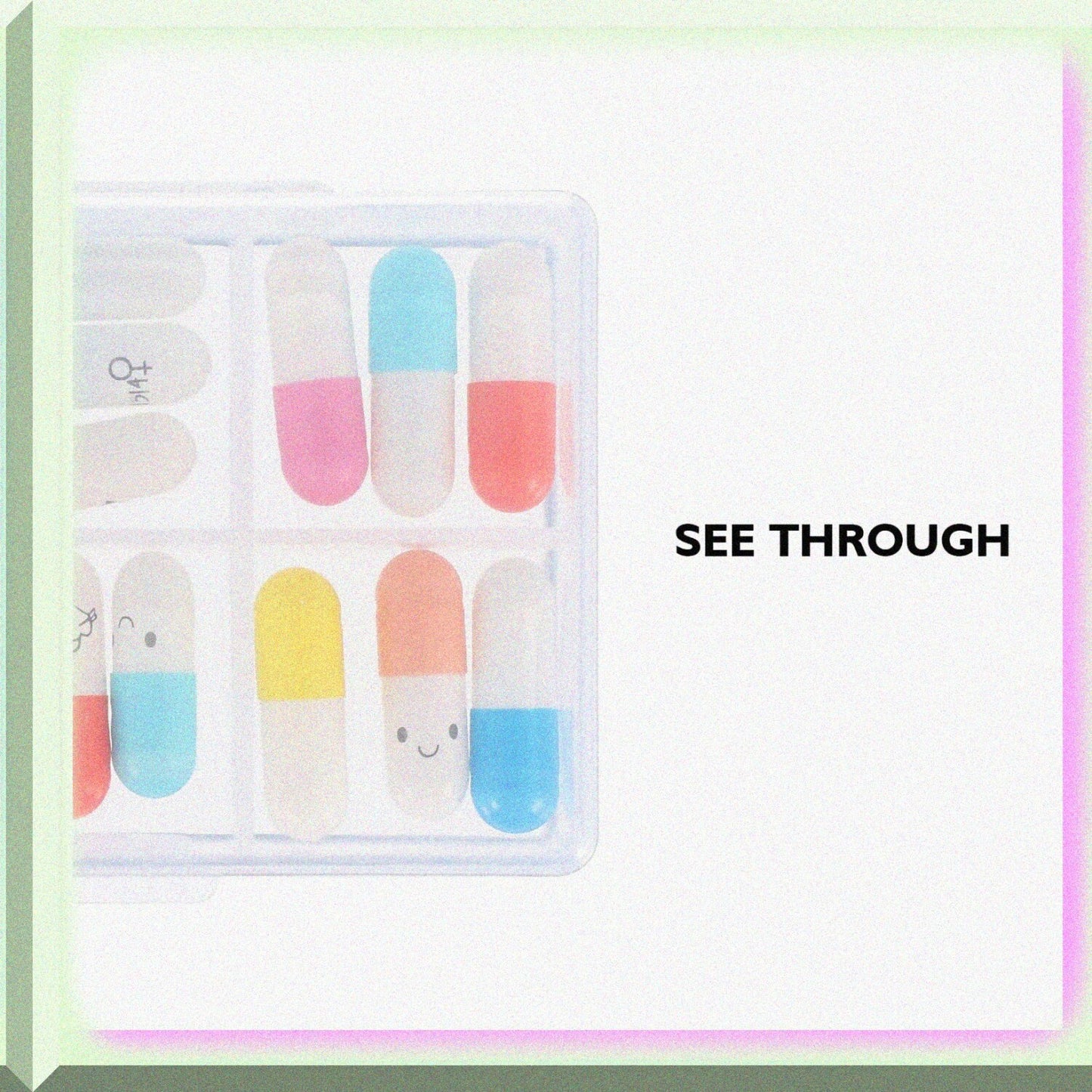 10PCS Plastic Jewelry Organizer Box 6 Grid Clear