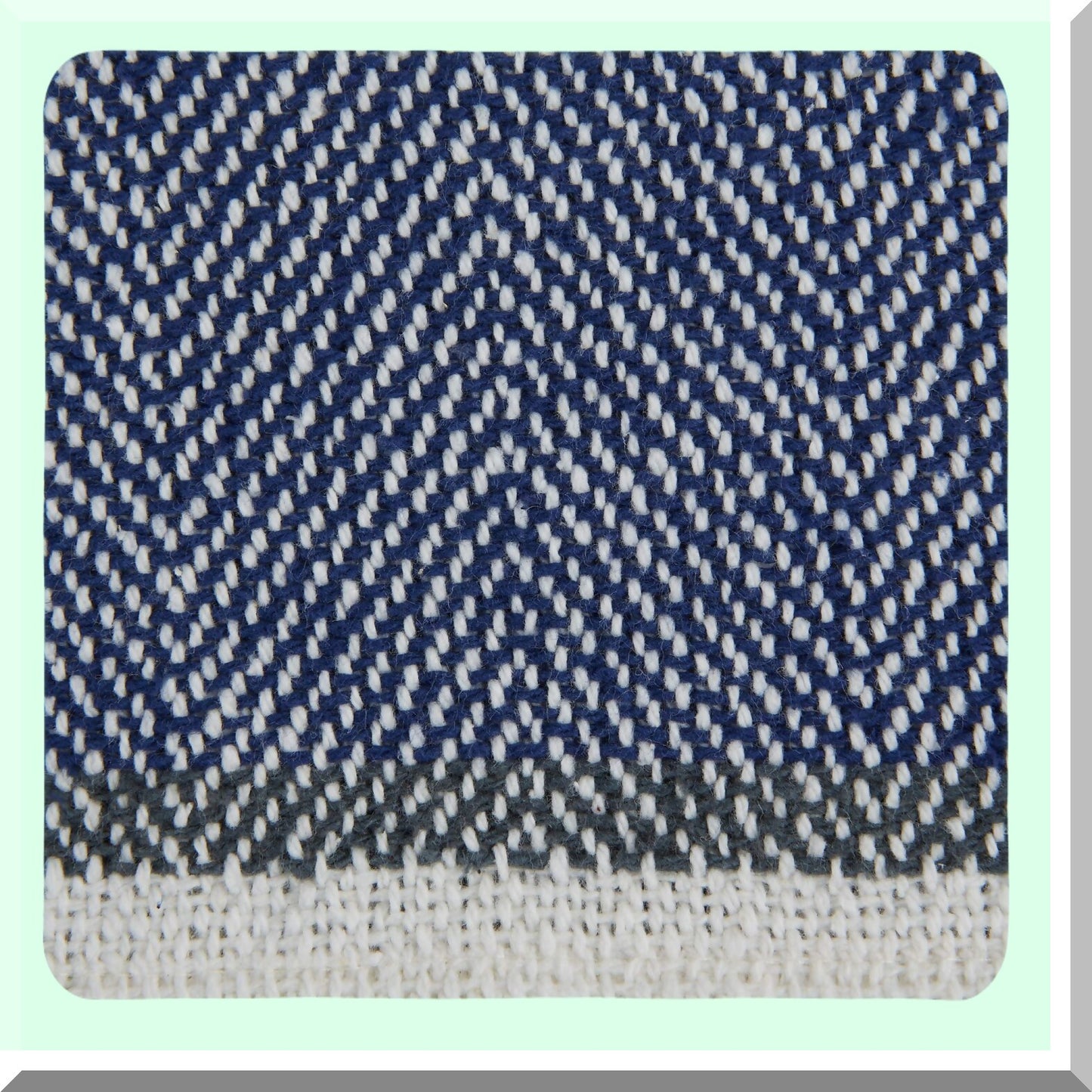 Classic Chevron Comfort Throw - Navy 50x60