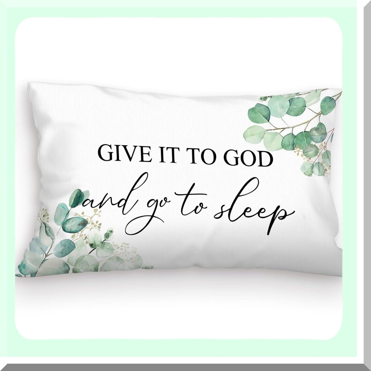 Divine Dreams Pillow Covers - Christian Prayer Room Decor for Bed Bedroom, Sleep Themed Cushion Cover 12x20, Inspirational Bible Verse