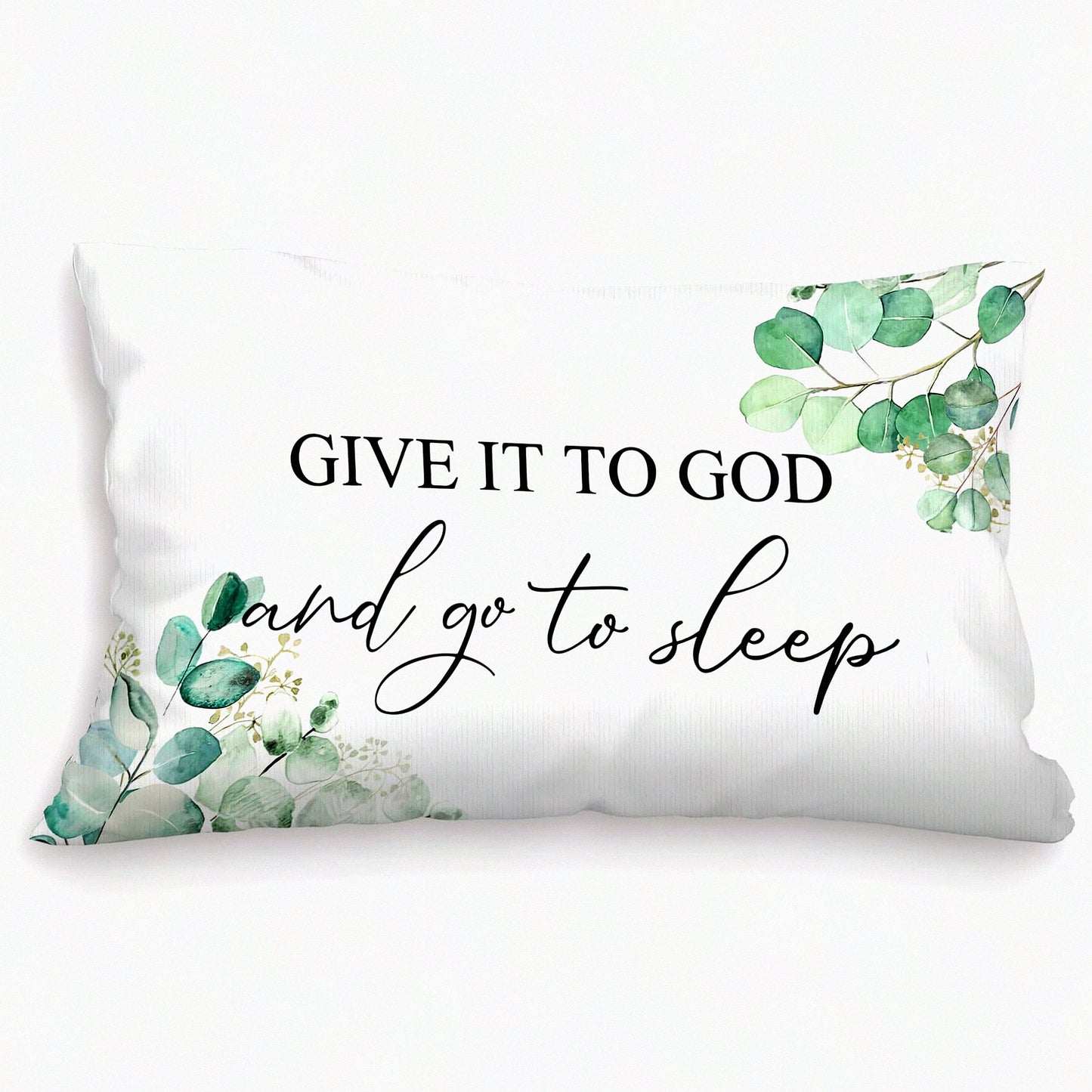 Divine Dreams Pillow Covers - Christian Prayer Room Decor for Bed Bedroom, Sleep Themed Cushion Cover 12x20, Inspirational Bible Verse