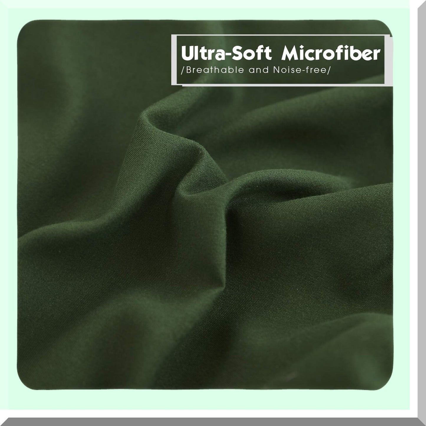 Green Dream Comforter Set - Twin XL Size | All Season Reversible Quilted Duvet Insert with Sham | Box Stitched for Breathable, Soft, Fluffy Sleep | Corner Tabs for Secure Fit