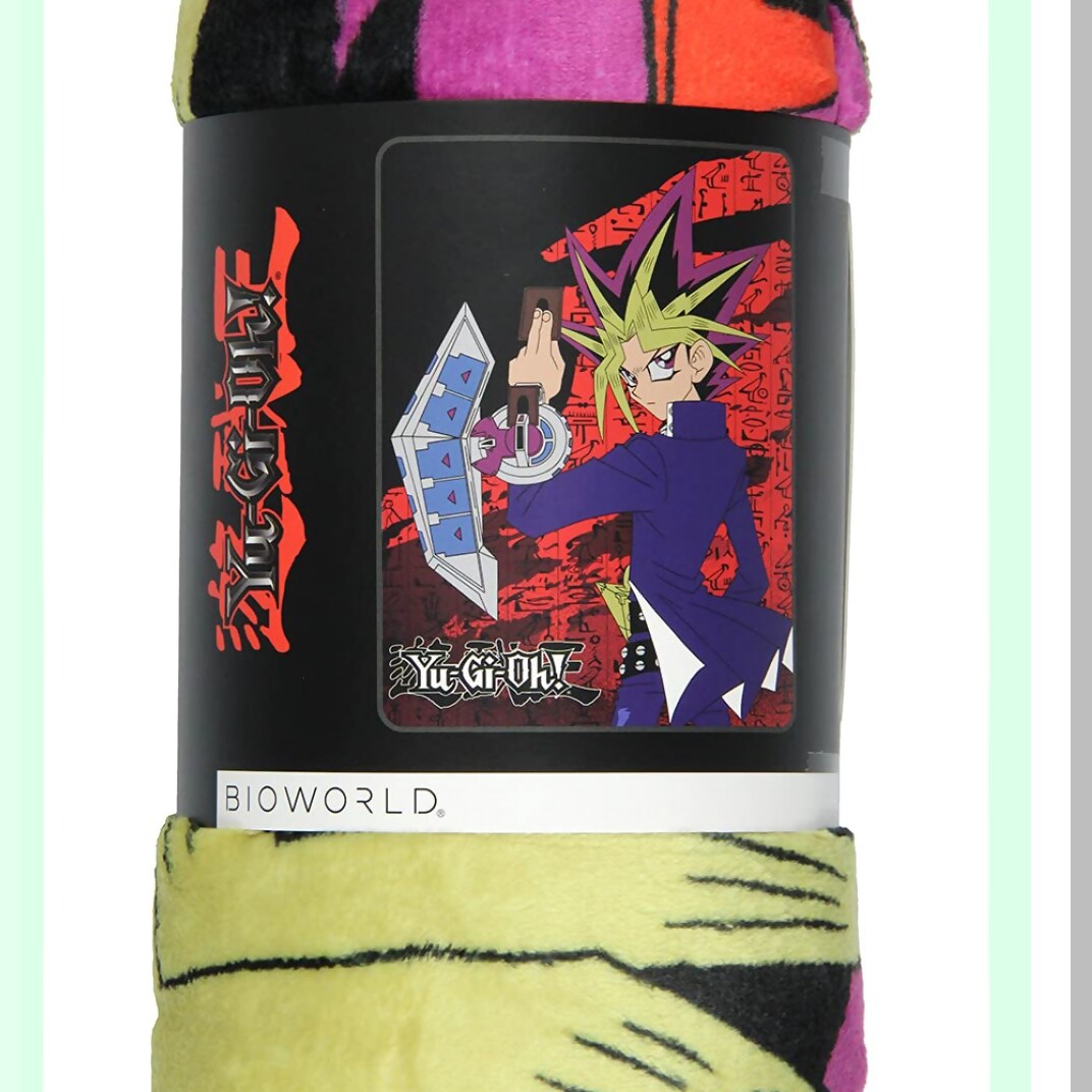 Yu-Gi-Oh! Duelist Yugi Mutou Fleece Throw Blanket 45" x 60" - Soft Plush for Ultimate Comfort"