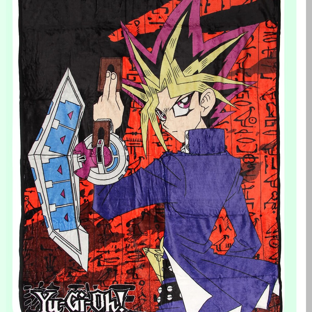 Yu-Gi-Oh! Duelist Yugi Mutou Fleece Throw Blanket 45" x 60" - Soft Plush for Ultimate Comfort"