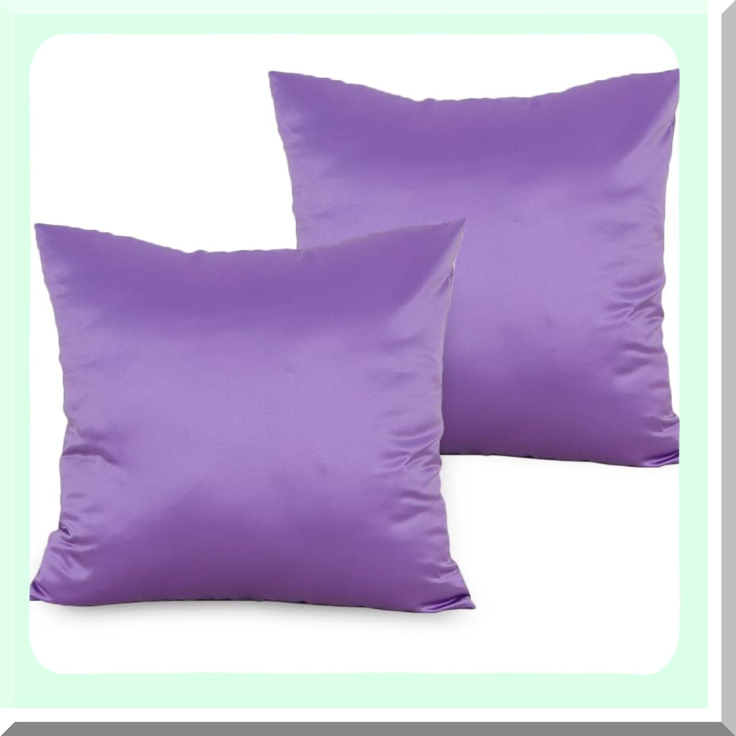 Lavender Dream 18x18 Pillow Cover Set - Decorative Throw Pillow Covers for Couch, Sofa, Bedroom - 2 Pack Euro Square Pillowcases with Zipper