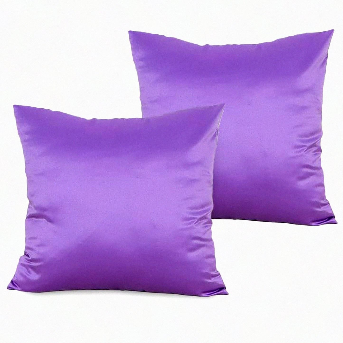 Lavender Dream 18x18 Pillow Cover Set - Decorative Throw Pillow Covers for Couch, Sofa, Bedroom - 2 Pack Euro Square Pillowcases with Zipper
