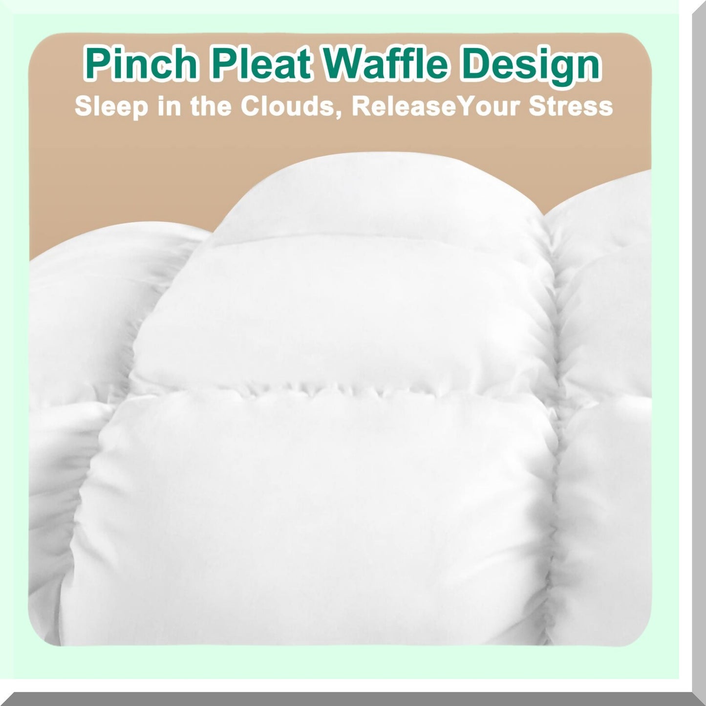Luxury Cloud Support Pillow - Queen Size, Plush Down-Alternative Filling, Super Soft Bed Pillow for Side Sleepers, Hotel Quality White Pillow
