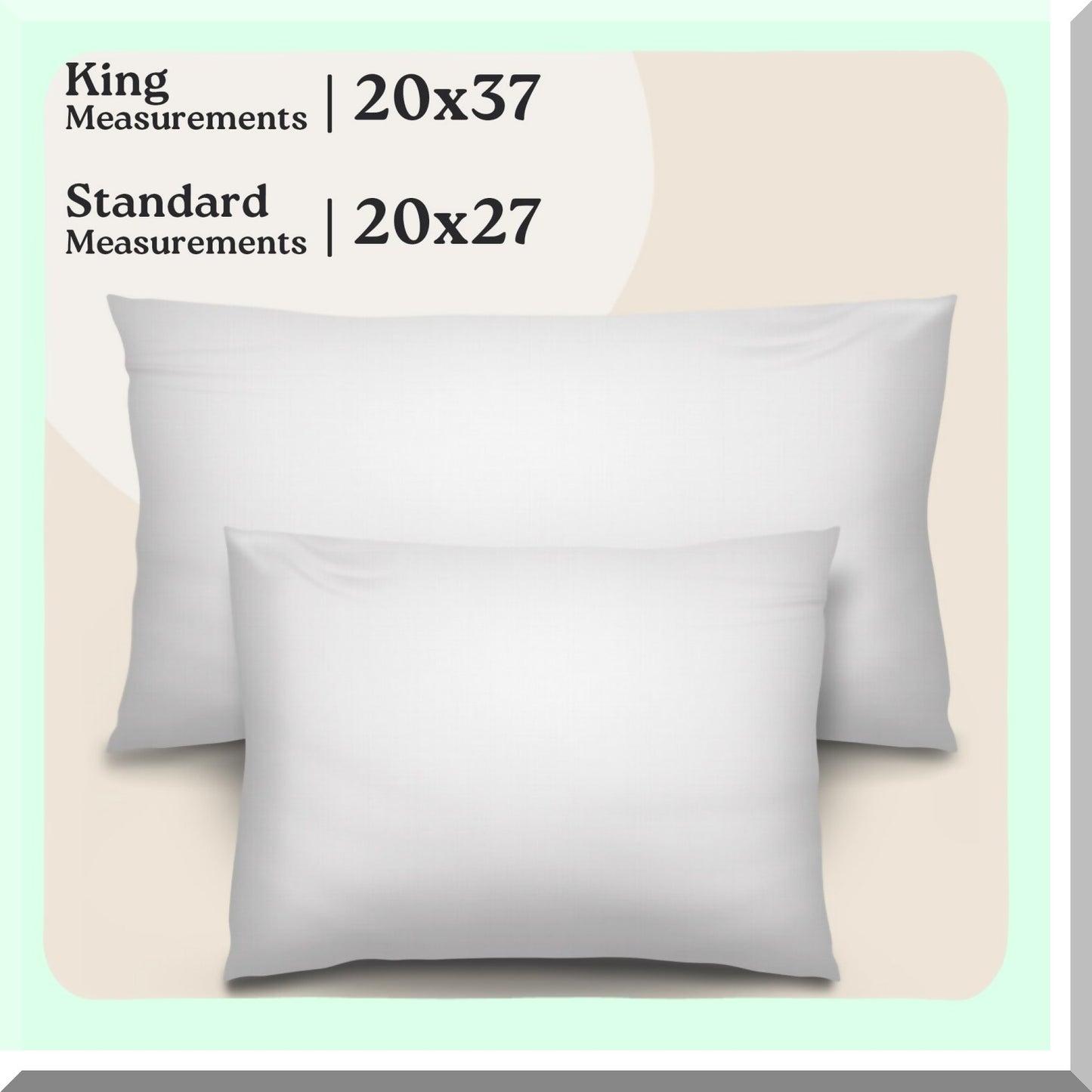 ThreadLux Hotel Collection 500TC Cotton Pillowcases - Sleep Upgrade Set of 2 White - Oeko-TEX Certified Luxury Long-Staple Bedding