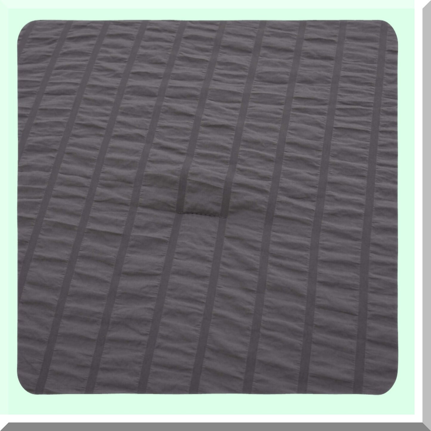 Dark Grey Seersucker Boho Comforter Set - 5 Piece Queen Size Bedding Set for Boys & Men - Lightweight Microfiber All Season Comforter (90x90In)