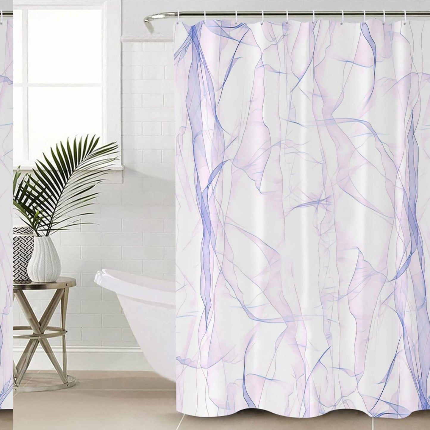 Abstract Purple Gradient Shower Curtain 72" x 78"