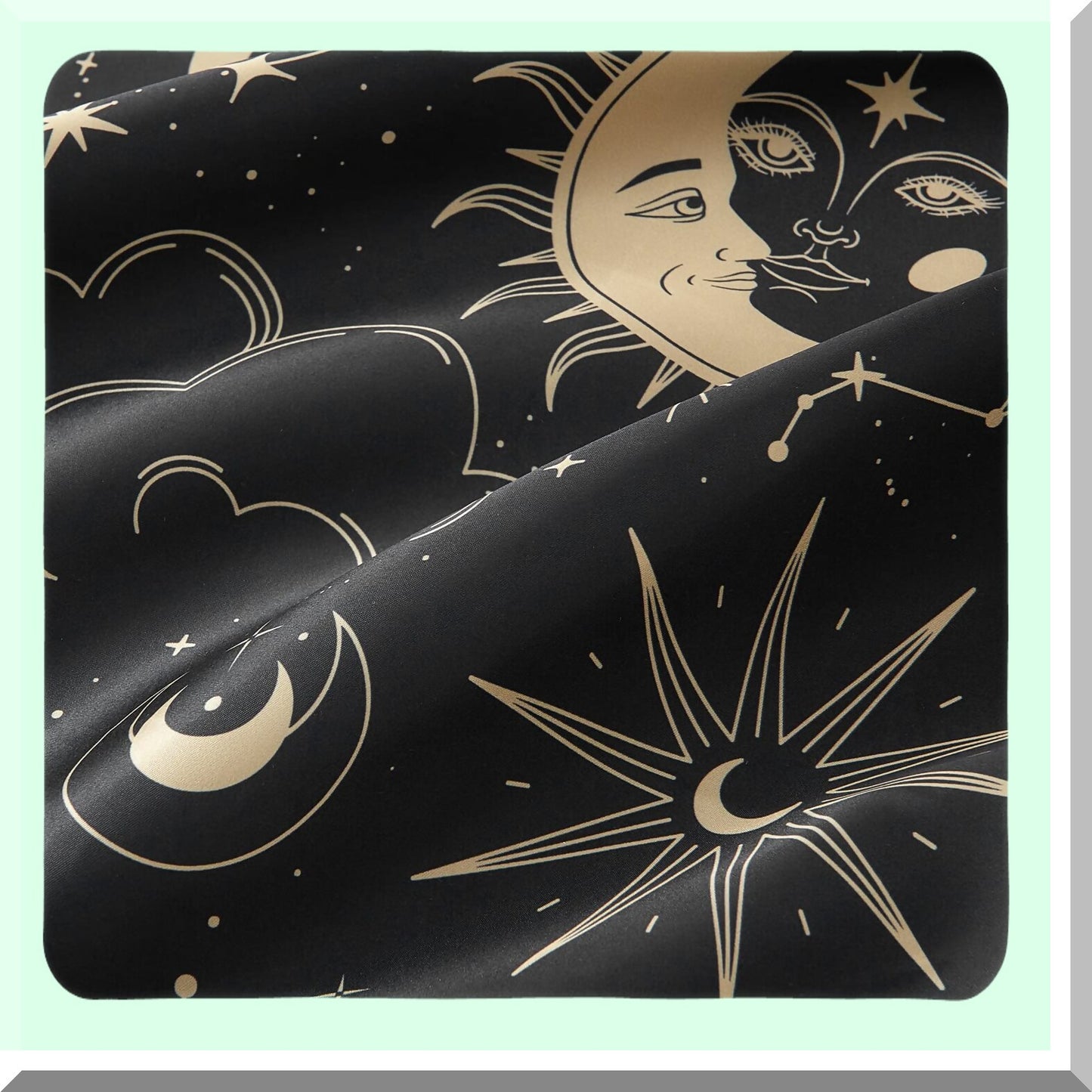 Silk Queen Black Hair Pillowcase Set - Envelope Closure 2 Pack 20x30 Inches - Valentines Day Gifts for Women Men - Printed Pillow Cases