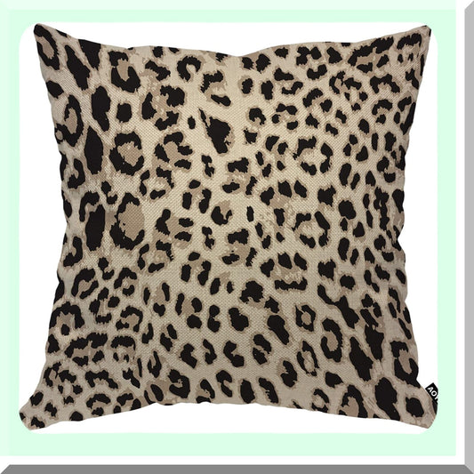 Wildlife Safari Animal Print Pillow Cover 18x18 Inch