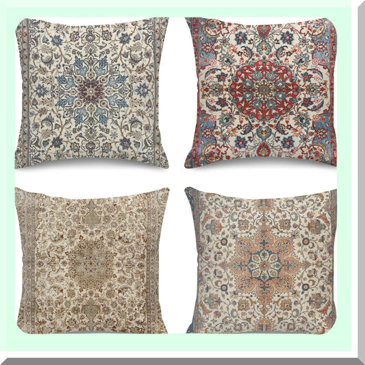 Circle Brown Decorative Pillow Covers Set Compatible with outdoor cushions