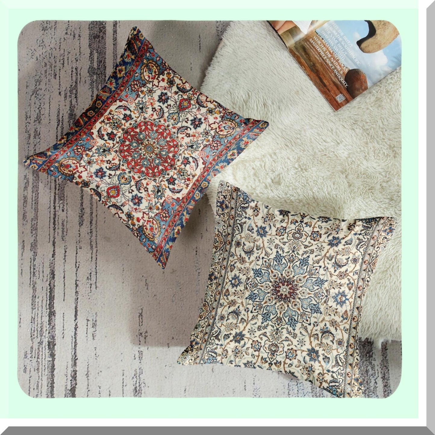 Circle Brown Decorative Pillow Covers Set - 18 x 18 Inches - Outdoor Cushion Couch Sofa Cases - Home Decor - Pack of 4 Square Pillowcases