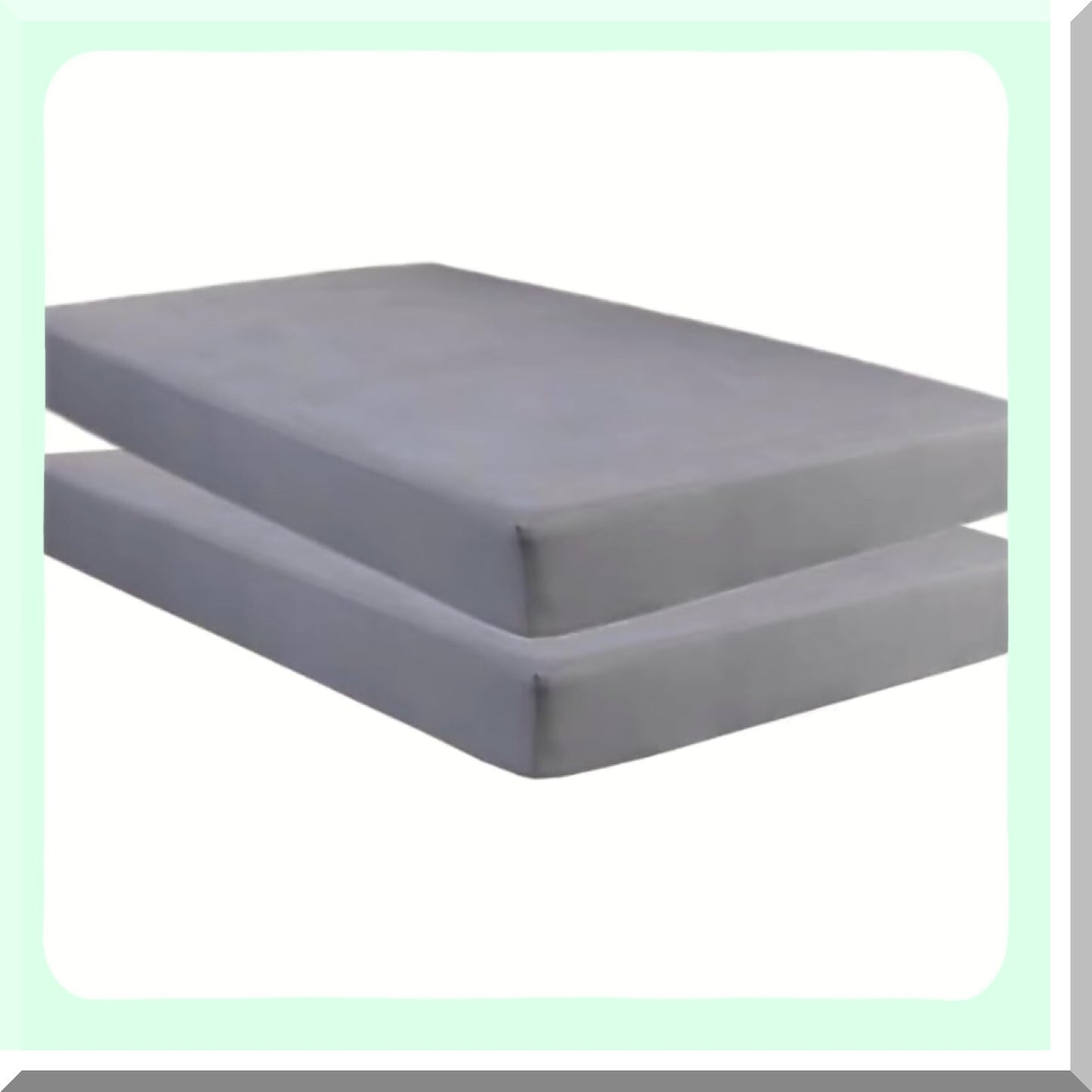 UltraSoft Gray Full Fitted Sheet Set - 2 Pack | Deep Pocket Bed Sheets | Fade & Wrinkle Resistant | Super Soft Microfiber | Full Size Fitted Sheets Only