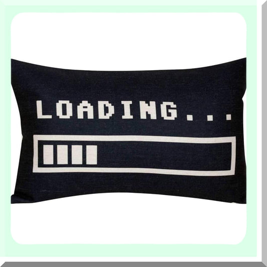 Loading Bar Patterned Throw Pillow Cover 12x20 Inches