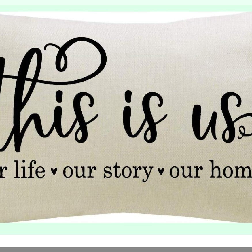 Rustic Family Quote Lumbar Pillow - Farmhouse Decor Saying Cover - Housewarming Gift for Family Room - 12" x 20" Farmhouse Pillow Cover
