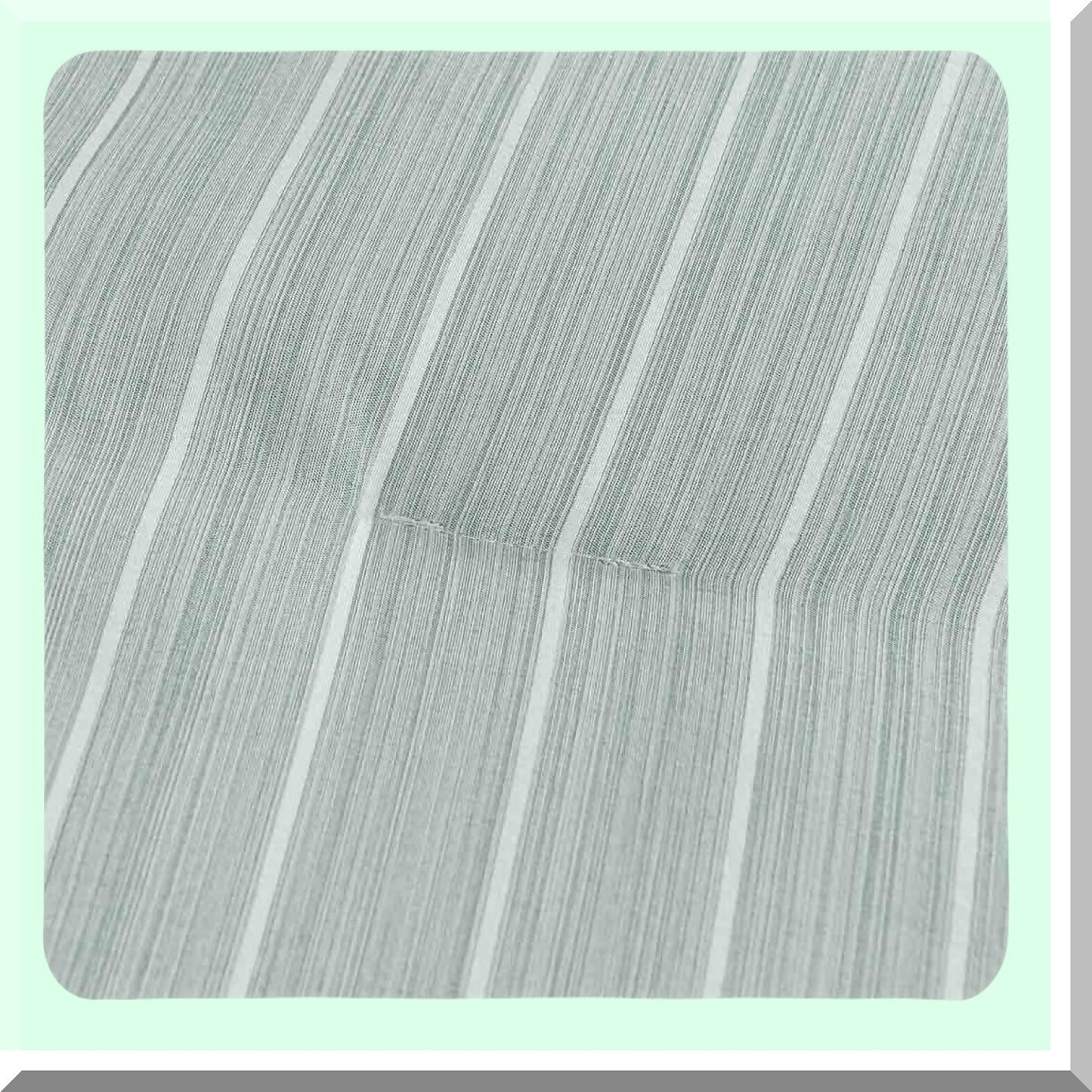 EcoChic Stripe Comforter Set - Queen Size 4pcs Bedding Set for All Seasons. Soft & Lightweight Down Alternative with 2 Pillow Shams. Perfect for Women & Men.