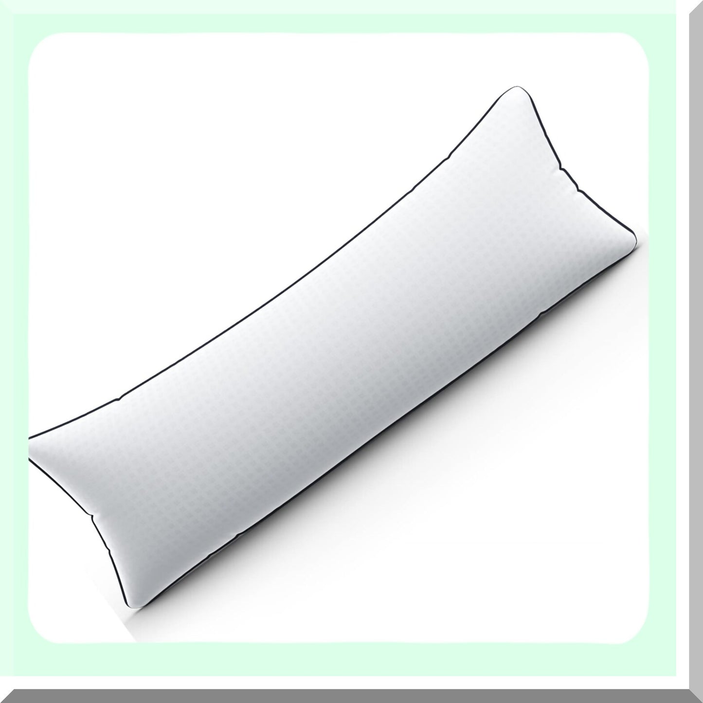 SleepEase Body Bliss Pillow - Firm & Fluffy 20X54 Insert for Adults, Sleeping & Back Pain Relief - Long Full Body Support & Comfort