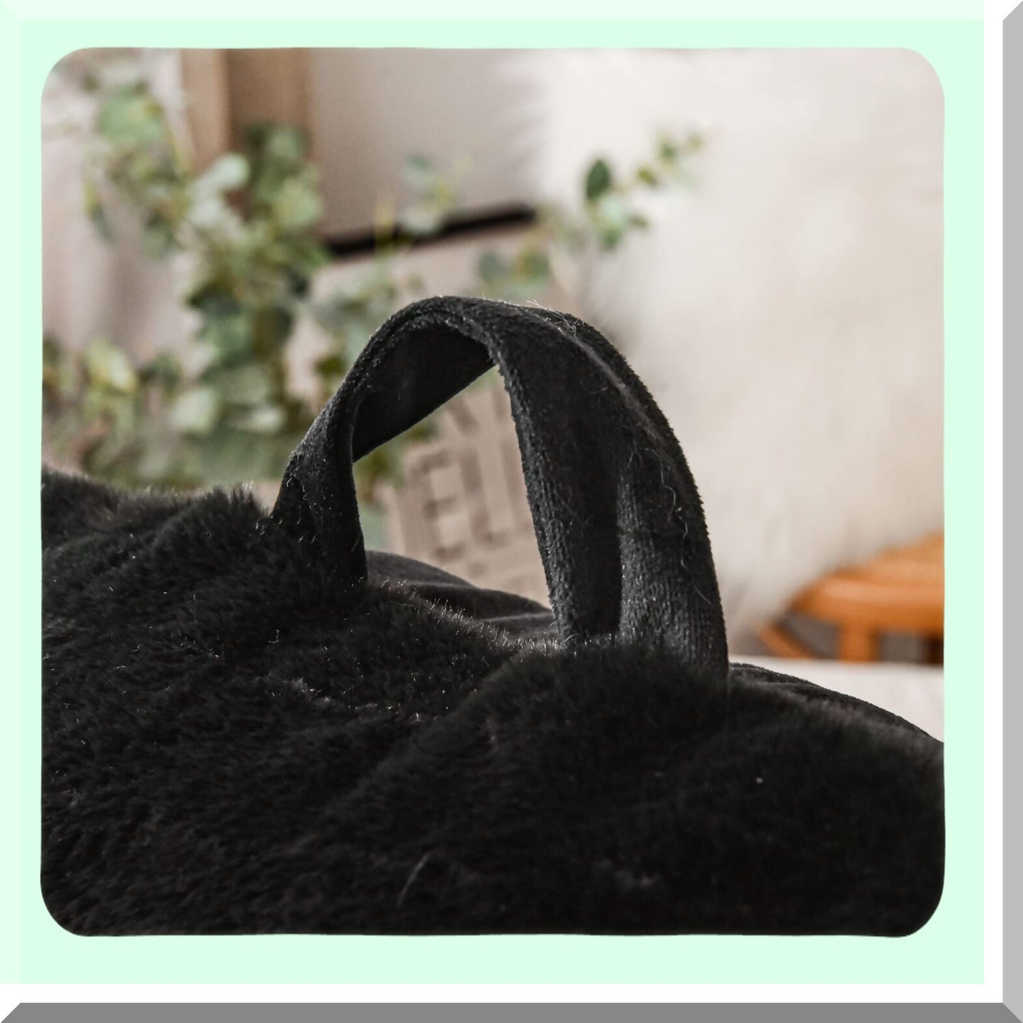ComfortMax Back Support Pillow - Rabbit Design | Reading Pillow for Adults & Teens | Bed Rest Pillow with Arms | Neck & Lumbar Support | Ideal for Sitting Up in Bed, Sleeping, Snoring, Pregnancy | Black Color