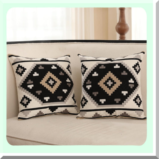 Southwest Boho Pillow Cover Set Compatible with 18"x18" Pillows