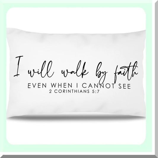 Faithful Journey 12x20 Pillow Cover for Women