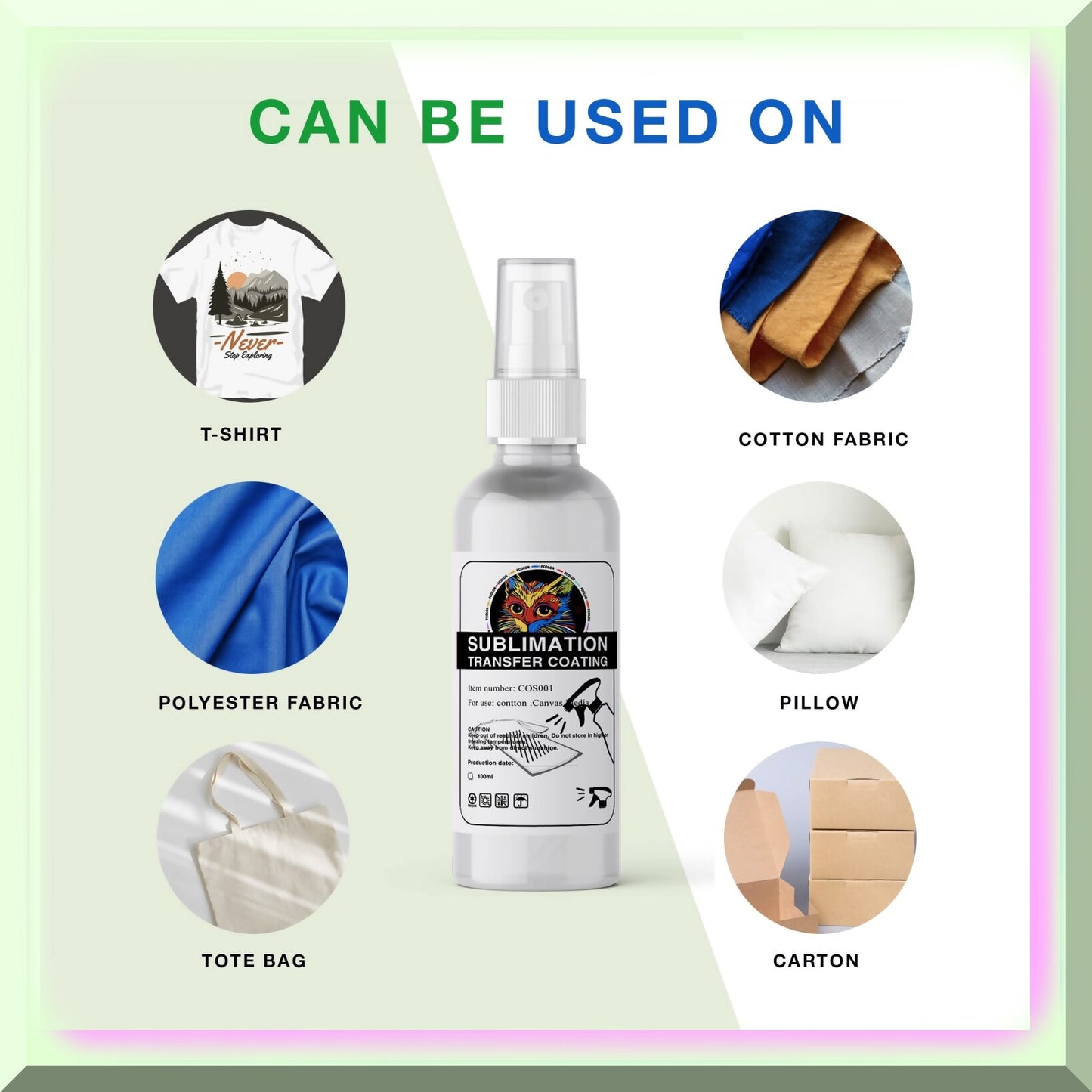 CottonSublimate Quick Dry Fabric Adhesion Spray