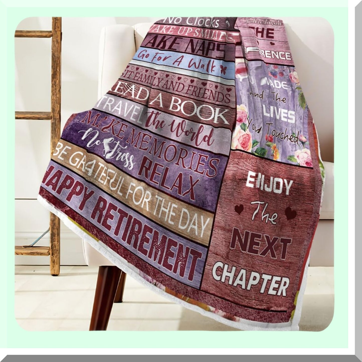 CozyRetreat Retirement Throw Blanket - Soft Fleece Flannel, Perfect for Teacher Retirement Gifts, Bed, Couch, Sofa Decor (50x60 Inches)