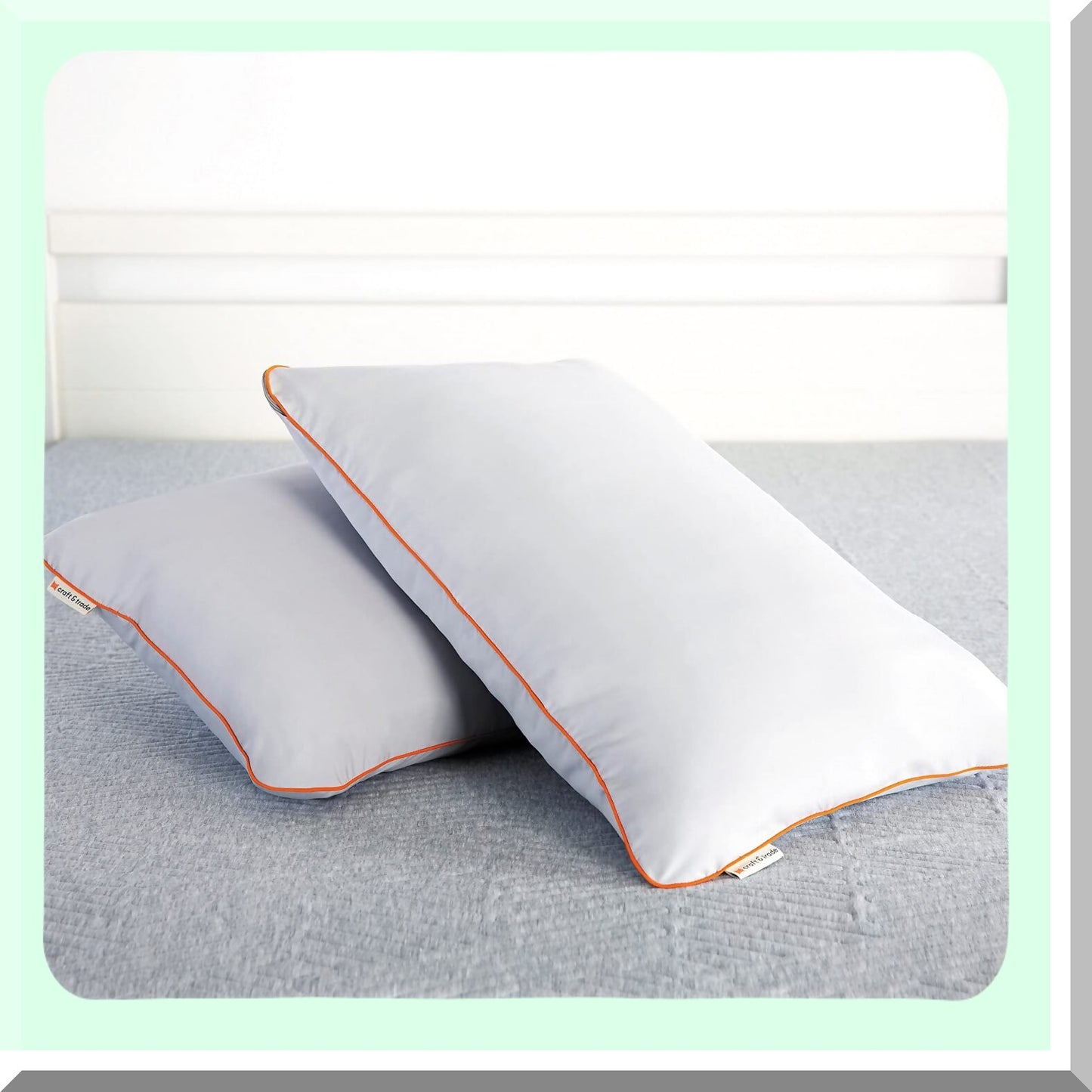 FoamCloud Memory Pillow - Cluster Support for Neck & Head, Cooling Gel Infused, Hypoallergenic, Washable Cover, Orthopedic Design, Breathable Foam