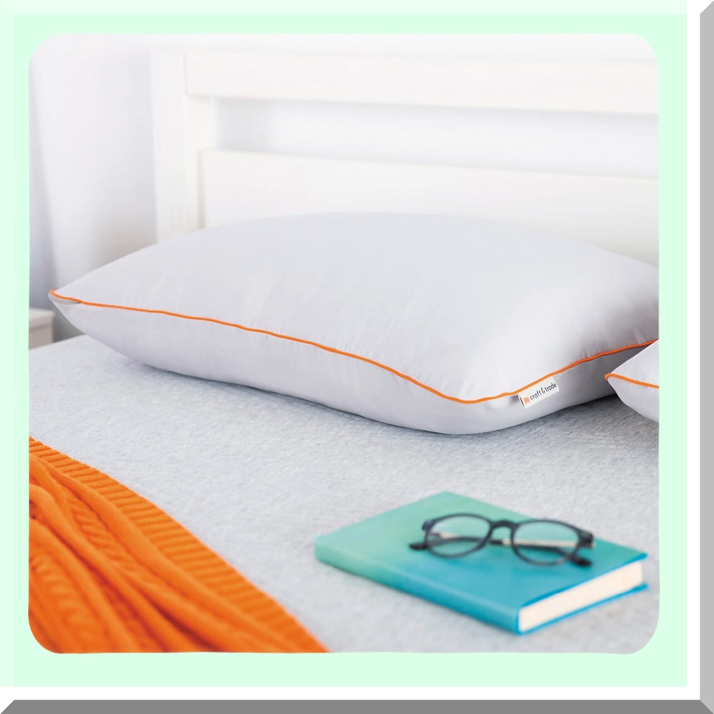 FoamCloud Memory Pillow - Cluster Support for Neck & Head, Cooling Gel Infused, Hypoallergenic, Washable Cover, Orthopedic Design, Breathable Foam