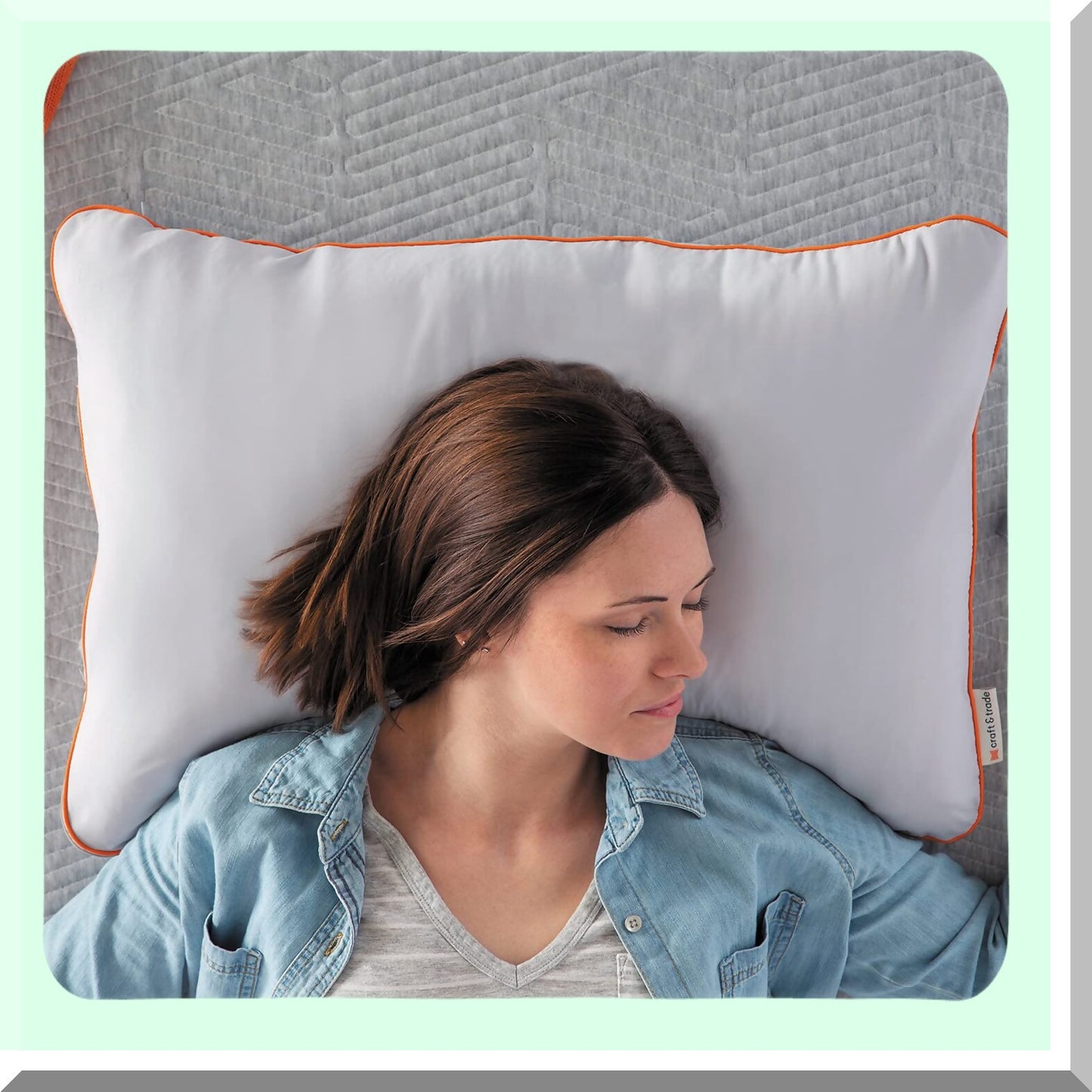 FoamCloud Memory Pillow - Cluster Support for Neck & Head, Cooling Gel Infused, Hypoallergenic, Washable Cover, Orthopedic Design, Breathable Foam