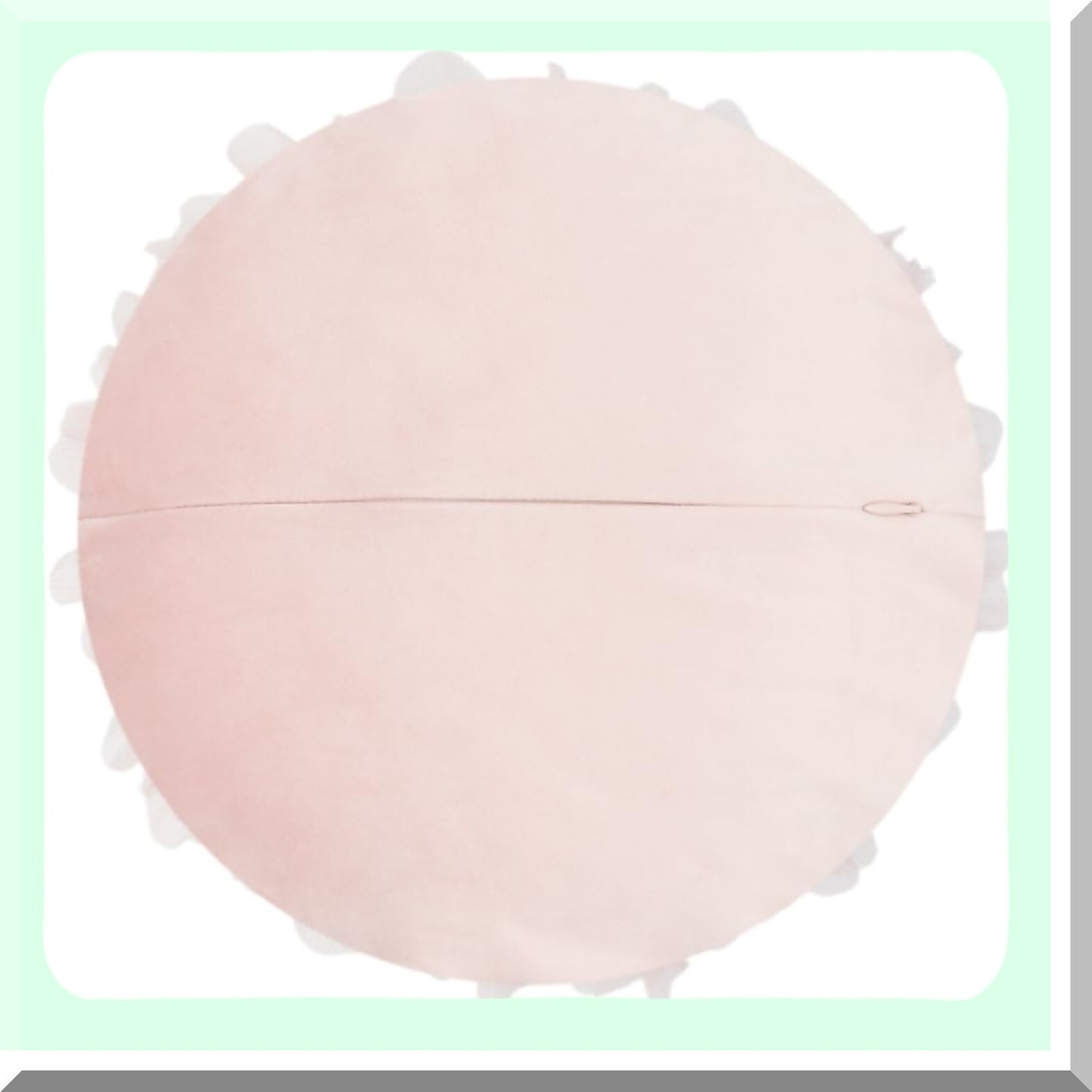 Floral Bliss 3D Round Pillow - Pink Decorative Throw Cushion for Couch & Bed - Aesthetic Accent Home Decor - Includes Inserts - 14 inch