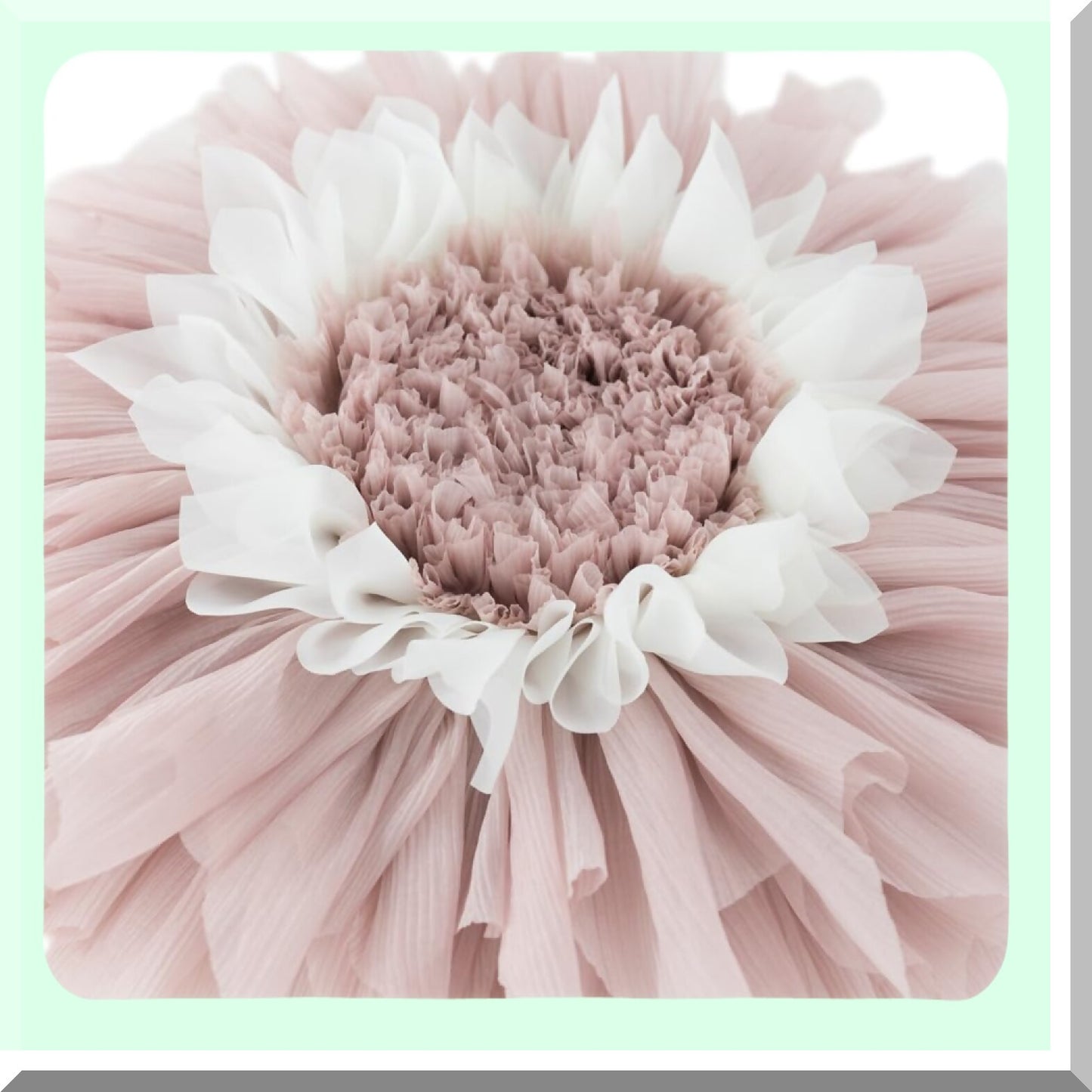 Floral Bliss 3D Round Pillow - Pink Decorative Throw Cushion for Couch & Bed - Aesthetic Accent Home Decor - Includes Inserts - 14 inch