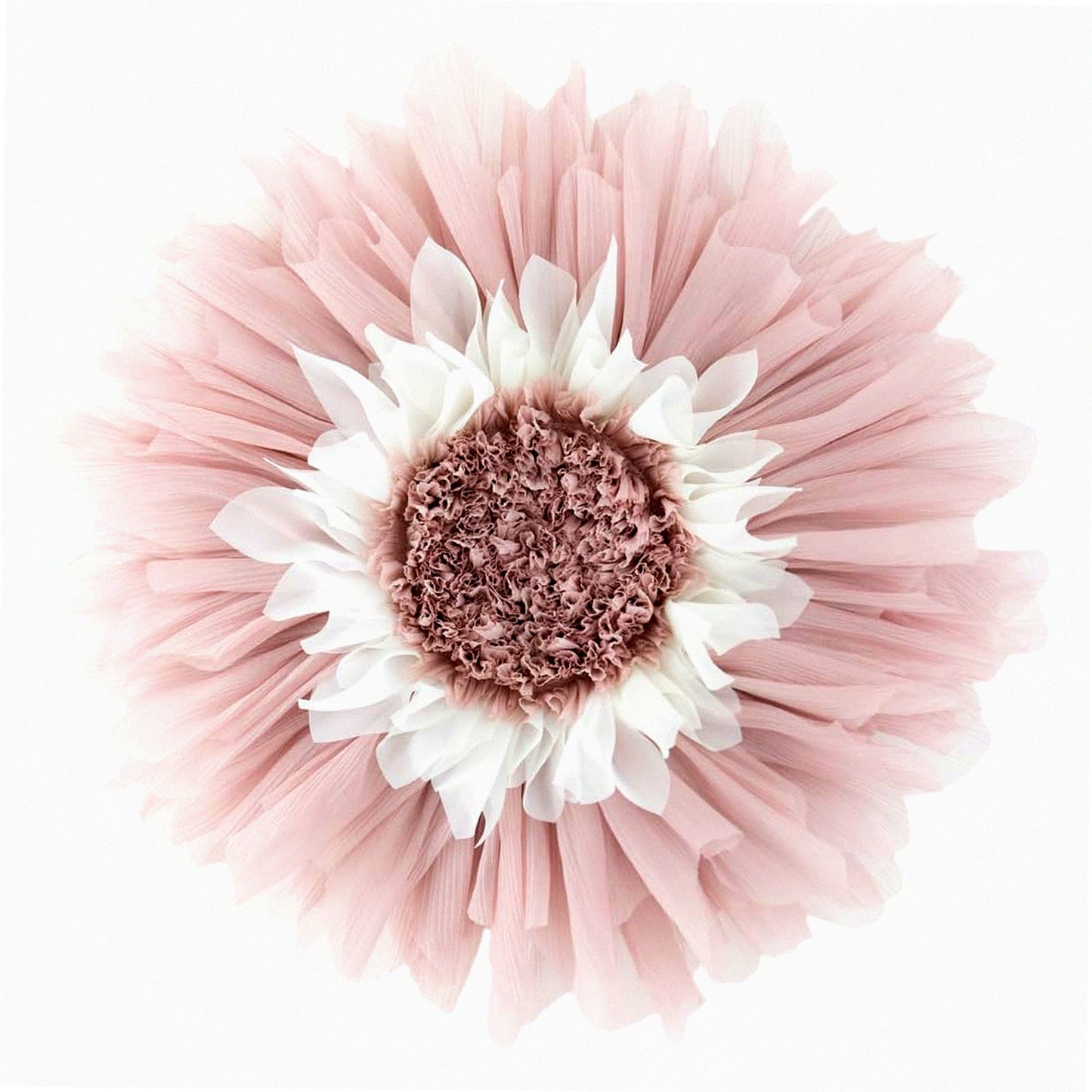 Floral Bliss 3D Round Pillow - Pink Decorative Throw Cushion for Couch & Bed - Aesthetic Accent Home Decor - Includes Inserts - 14 inch