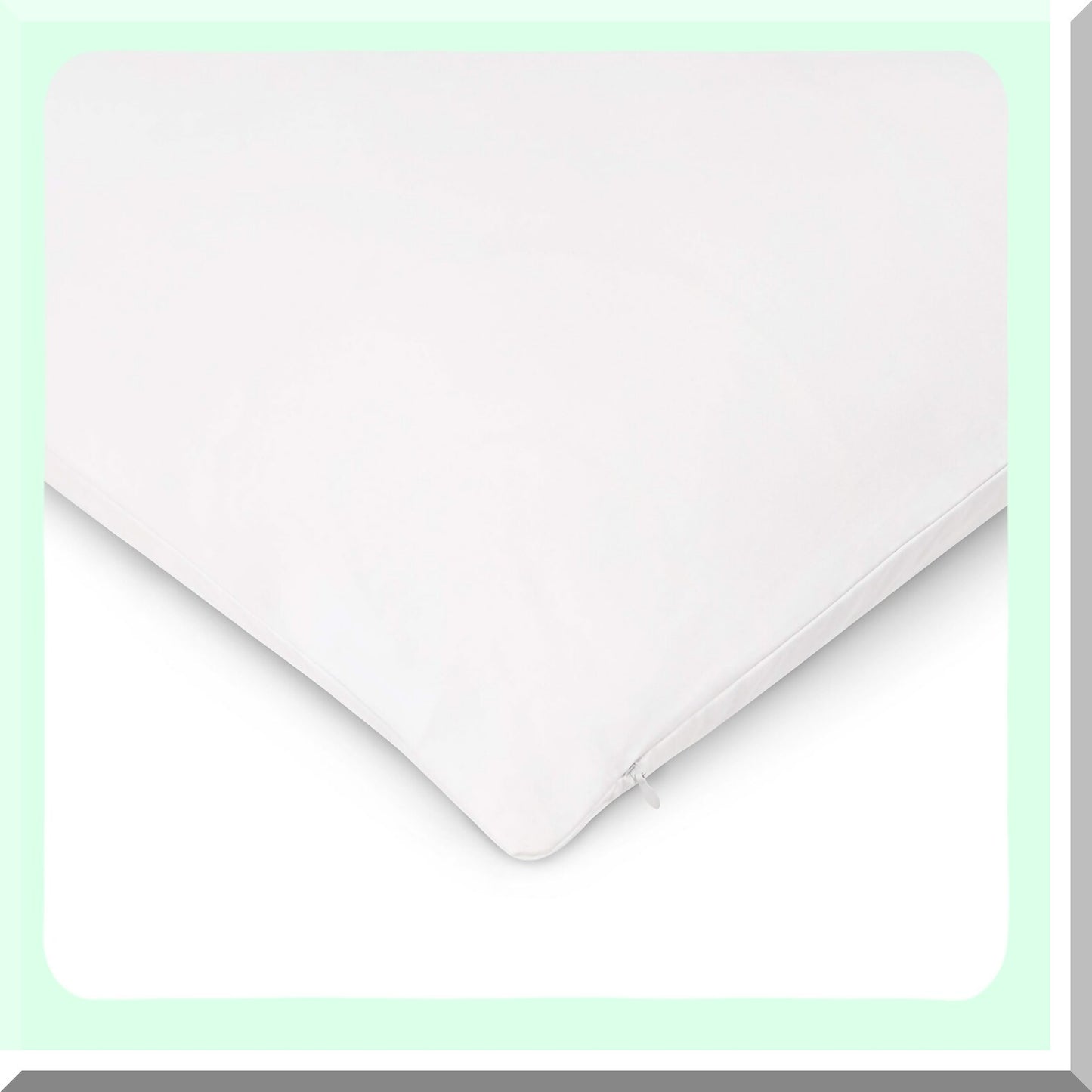 Luxury Talalay Latex Queen Pillow - Medium Support, 100% Cotton Sateen Cover, High Profile Bed Pillow for Sleeping, Made in USA