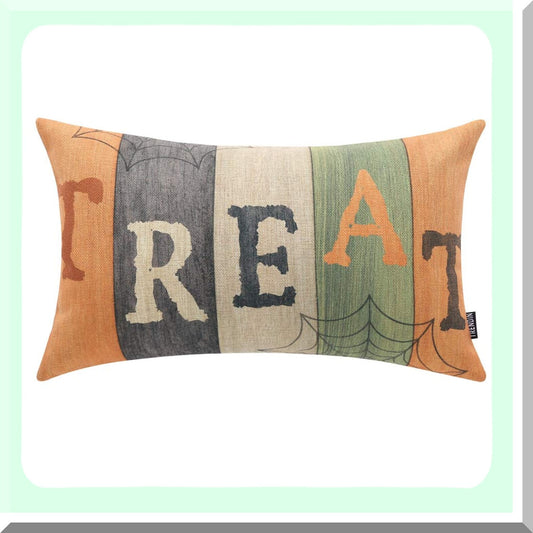 Spider Net Cotton Linen Pillow Cover 20 x 12 inches