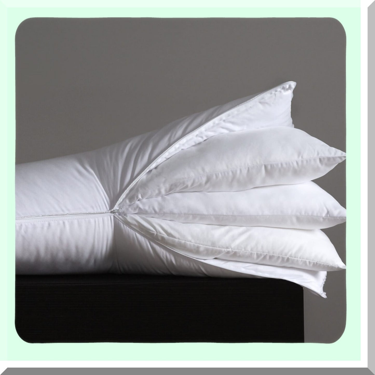 AdjustaSleep 3-in-1 Pillow - Queen Size, Adjustable Layers for Side, Back, and Stomach Sleepers - Soft and Supportive Bed Pillow