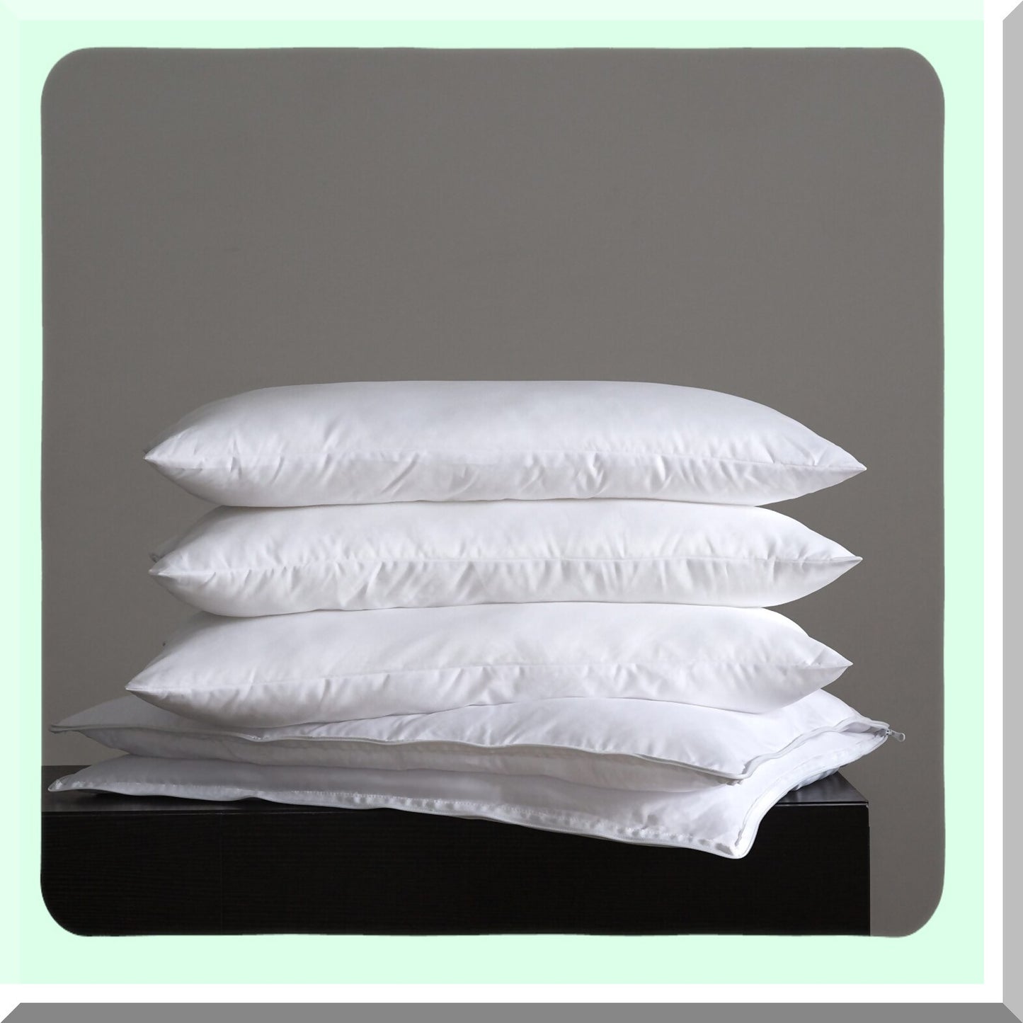 AdjustaSleep 3-in-1 Pillow - Queen Size, Adjustable Layers for Side, Back, and Stomach Sleepers - Soft and Supportive Bed Pillow