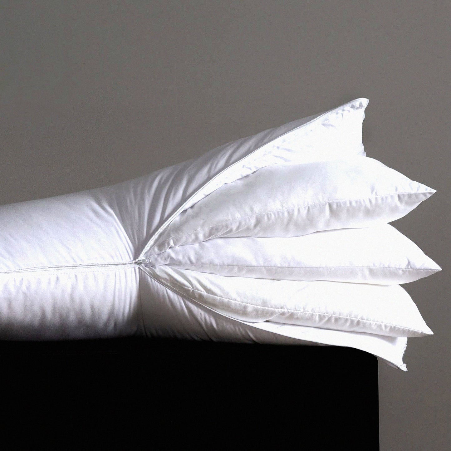 AdjustaSleep 3-in-1 Pillow - Queen Size, Adjustable Layers for Side, Back, and Stomach Sleepers - Soft and Supportive Bed Pillow