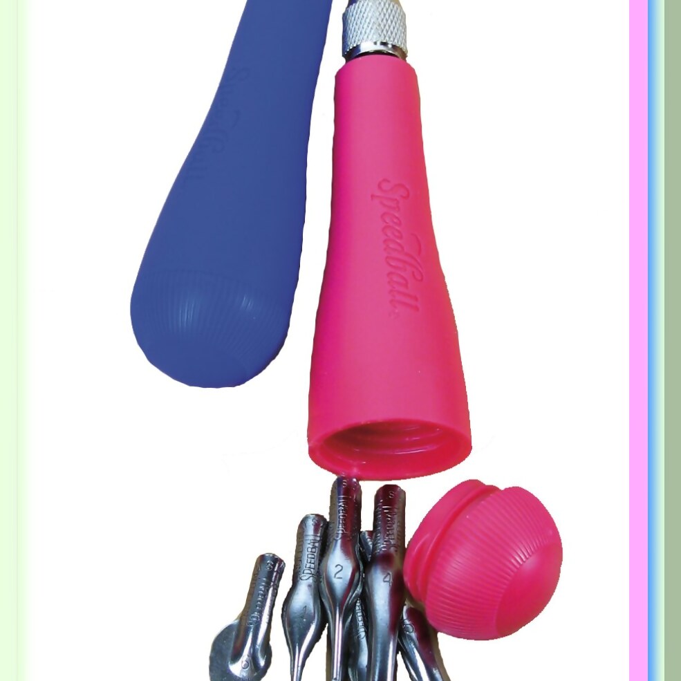 Artistic Edge Linoleum Cutting Kit 2 Handles 6 Cutters