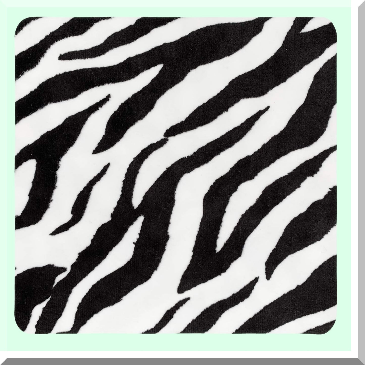 Zebra Print Velvet Pillow Cover Set - Soft Cushion Decorative Square Throw Covers for Couch, Sofa, Patio Chair, Bedroom, Home, Car - 4-Pack 18x18"