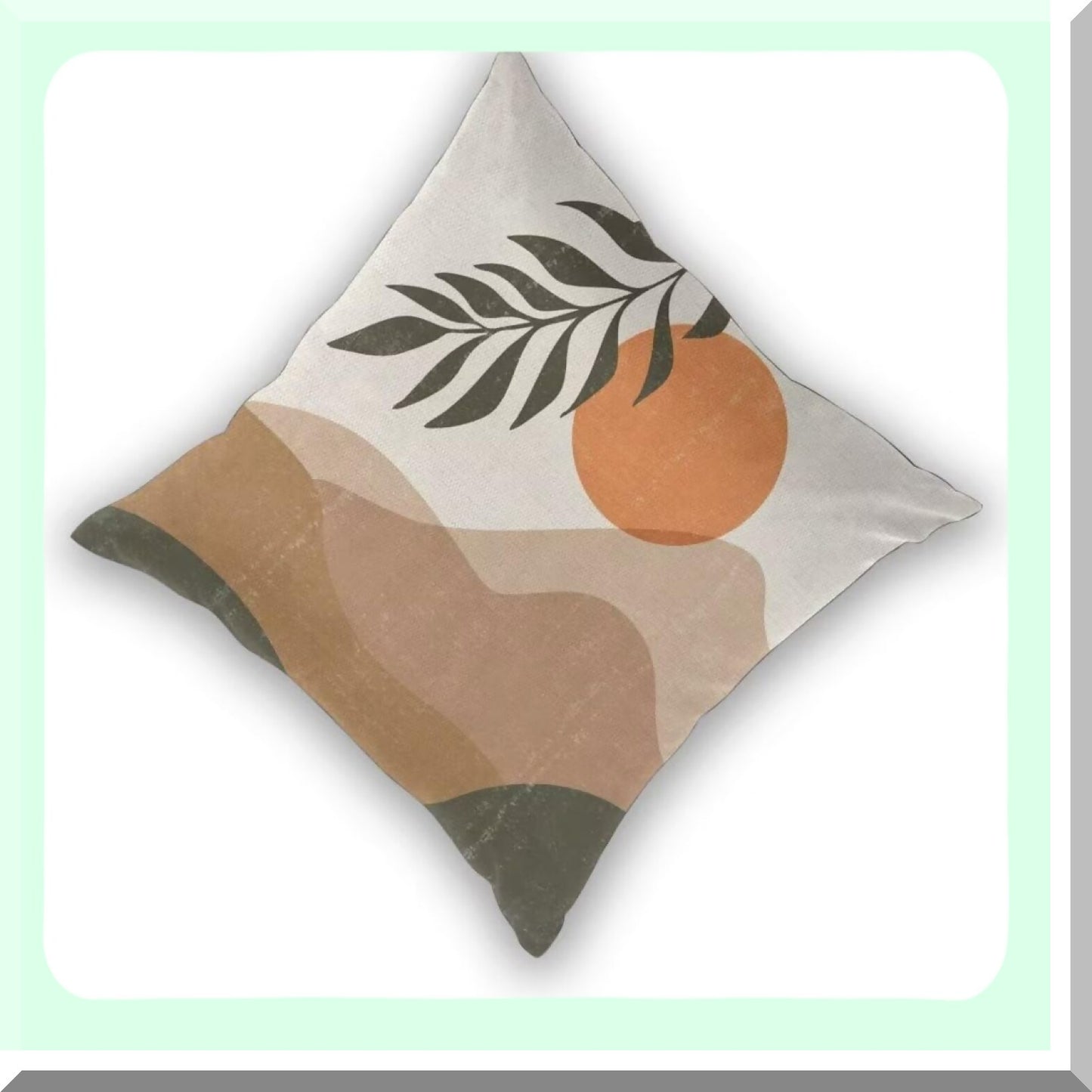 Sunset Geometric Boho Farmhouse Pillow Covers - Set of 2, Modern Mid Century Decorative Throw Covers for Bed Couch Sofa, Outdoor Home Decor