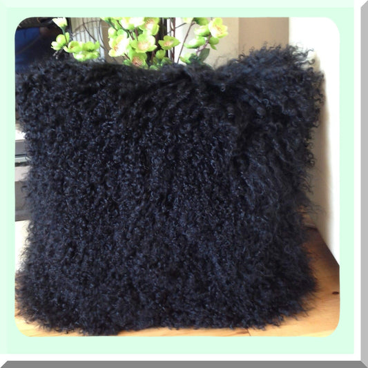 Luxury Mongolian Wool Pillowcase Compatible with Sheep Wool Cushion Cover