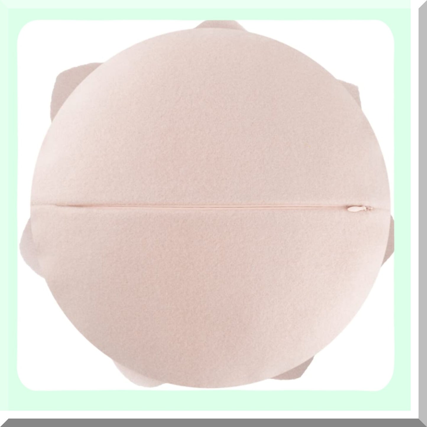 Floral Bliss 3D Round Pillow - Decorative Accent Cushion for Spring & Summer Home Decor - 14" Pink Sofa Bedroom Accessory