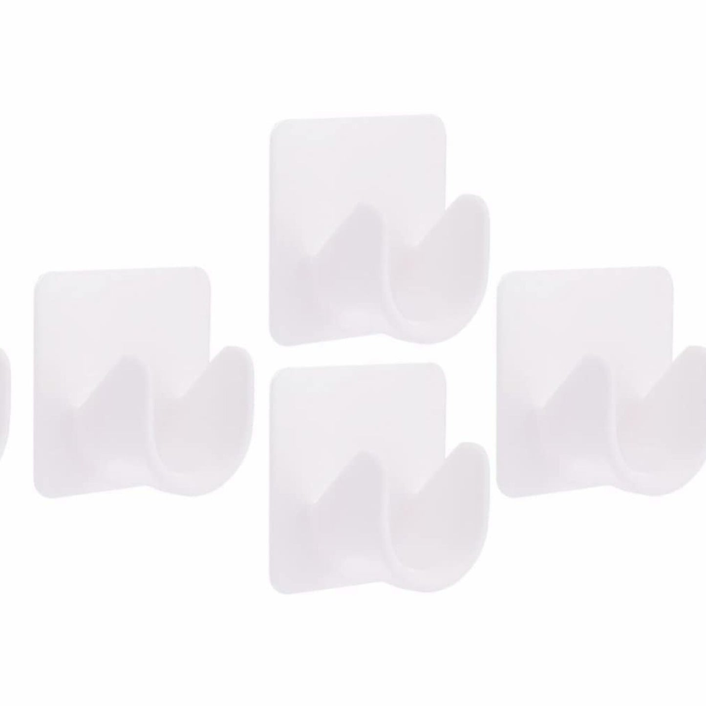 4pcs White Shower Curtain Rod Holders