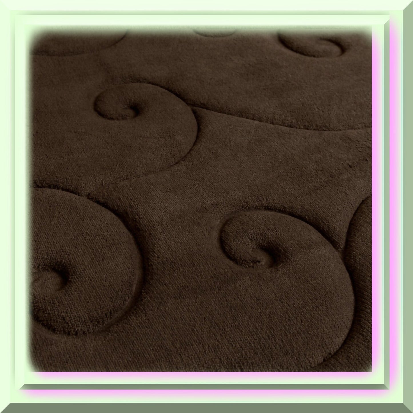 2 pc Memory Foam Bath Mat Set, Chocolate