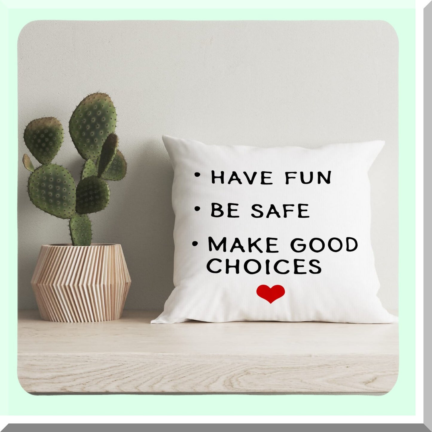 Funny Quote Decorative Pillow - Fun & Safe Graduation Gift - Call Your Mom Throw Pillow Cover - Reversible Sofa Bed Home Decor - 18 x 18 Inch Case