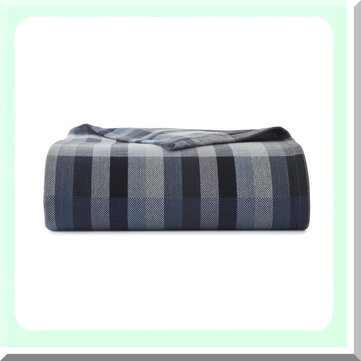 All-Season CozyCotton Blanket - Windsor Blue Home Decor